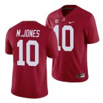 Men's Alabama Crimson Tide #10 Mac Jones Game Crimson NCAA College Football Jersey 2403VOYL5